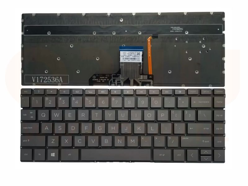 Hp Spectre X360 13-AC 13- AG 13-AD 13-W US qwerty toetsenbord - zwart - licht