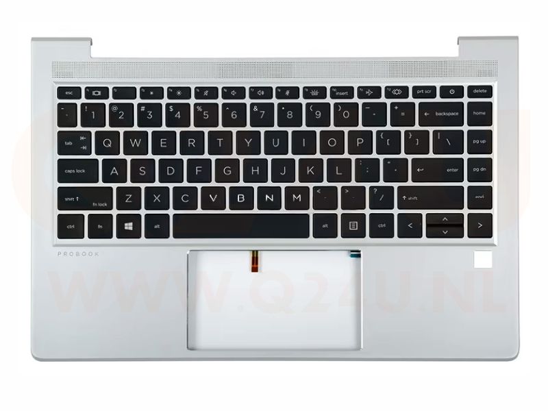 HP Probook 440 445 G8 G9 top case met toetsenbord - met licht - M23770-001 - 1x USB-C