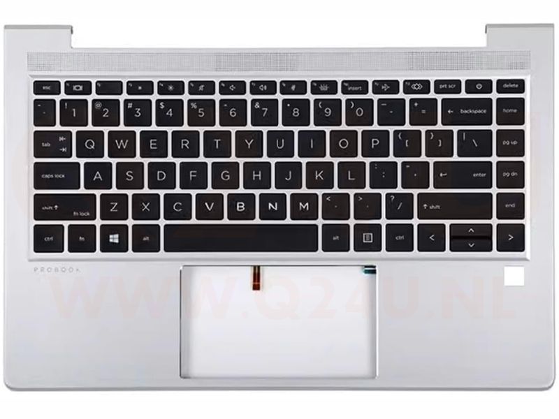 HP Probook 440 445 G10, HP Zhan 66 14 G6 top case met toetsenbord - met licht - N38995-001