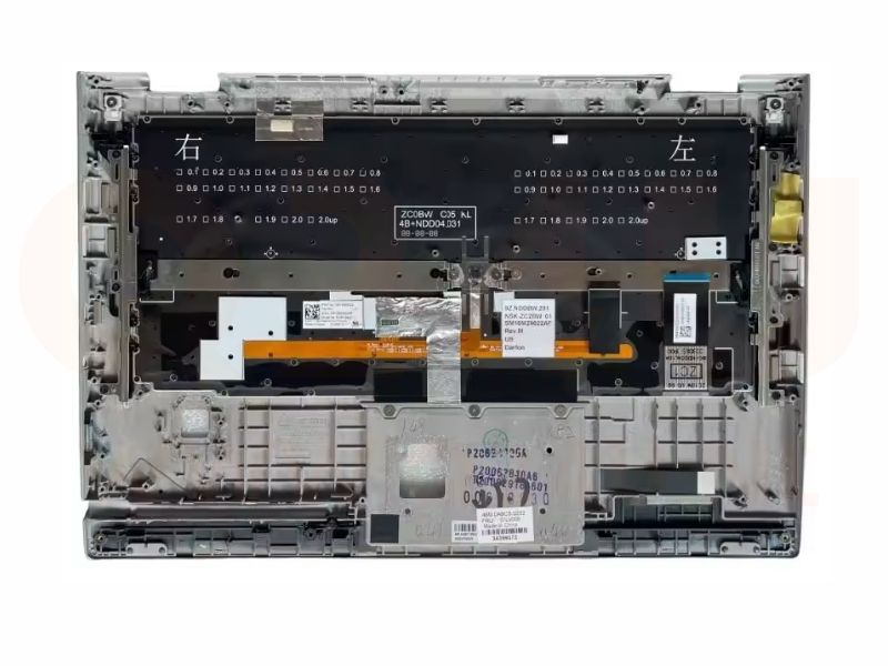 Lenovo Thinkpad X1 Yoga 2nd Gen 2 - top case - US qwerty - licht - zilver - 01LV008