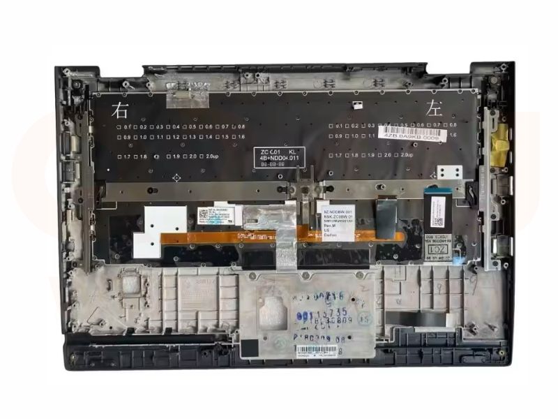 Lenovo Thinkpad X1 Yoga 2nd Gen 2 - top case - US qwerty - licht - zwart - 01HY810