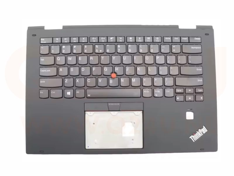 Lenovo Thinkpad X1 Yoga 2nd Gen 2 - top case - US qwerty - licht - zwart - 01HY810