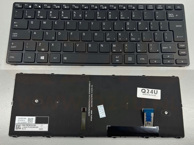 DynaBook Portege A30-E series QWERTY US toetsenbord - met licht - G83C000KN5ZK