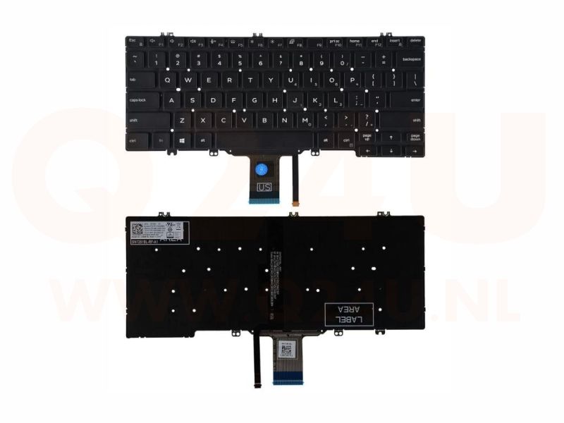 Dell Latitude 5300 5310 2-in-1 5310 7300 US qwerty toetsenbord - met licht - 0C369G