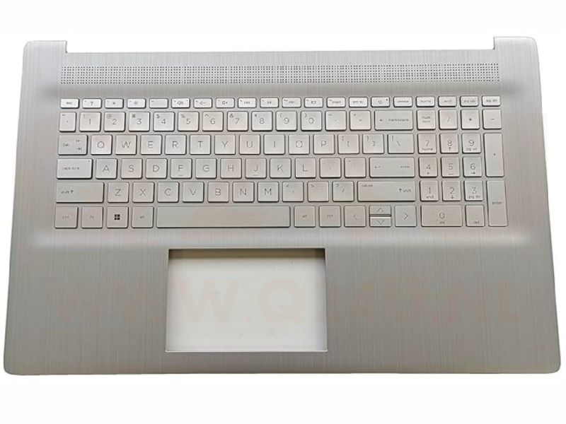 HP 17-CN 17-CP 17T-CN top case US toetsenbord - zilver - M50456-001 - licht