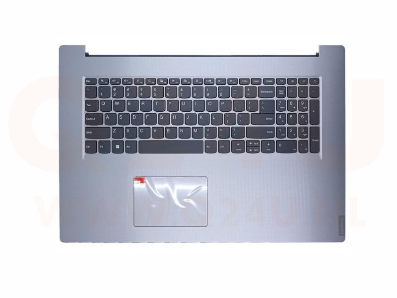 Lenovo Ideapad L340-17API L340-17IWL top case toetsenbord US - zilver - 5CB0S17185 - licht