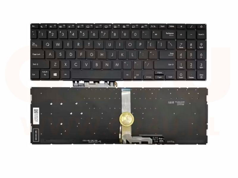 Asus ZenBook Pro 15 UX535 UX535L UX535LH US qwerty toetsenbord - zwart - 90NB0RW1-R30UI0
