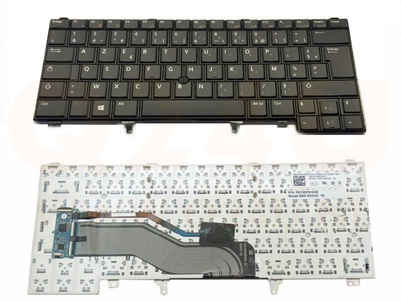 Dell Latitude E5420 E6220 E6320 E6420 E6430 series laptop toetsenbord, BE AZERTY - zwart - zonder licht