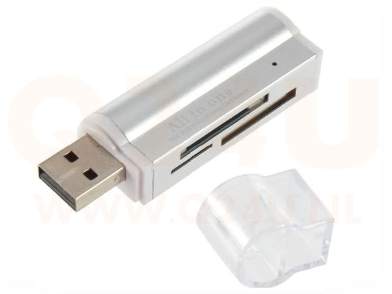 Mini USB 2.0, 4 in 1 geheugenkaartlezer