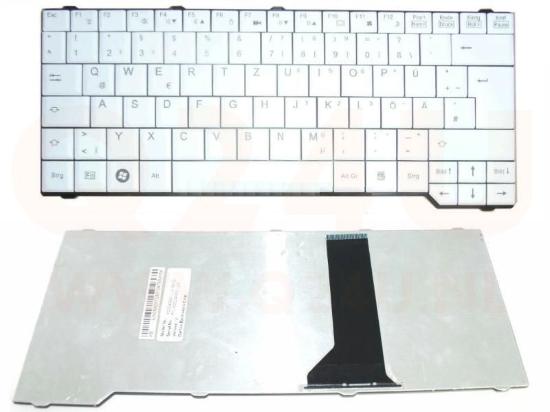 Fujitsu Amilo Li3710 P5710 Esprimo V6505 series laptop toetsenbord, DE QWERTZ - wit