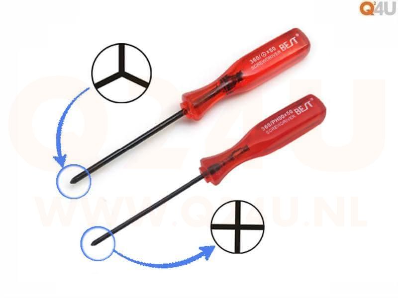 Tri-wing en kruis schroevendraaier set