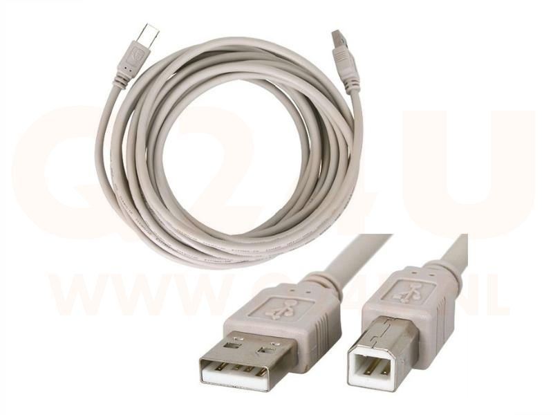 USB printerkabel, A-B, 1.5 meter