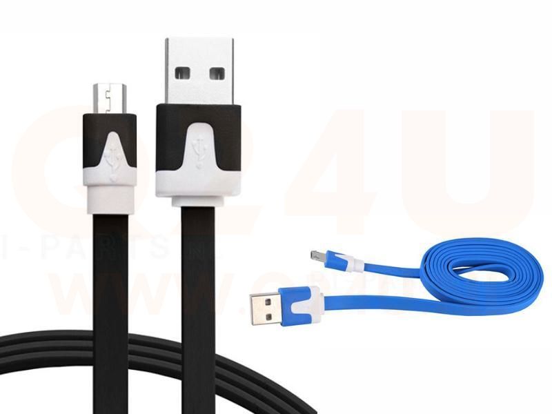 Micro USB kabel zwart, 1 meter