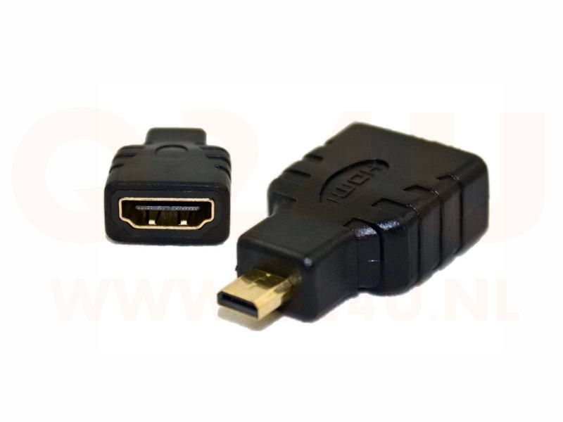 Micro HDMI male naar HDMI female adapter