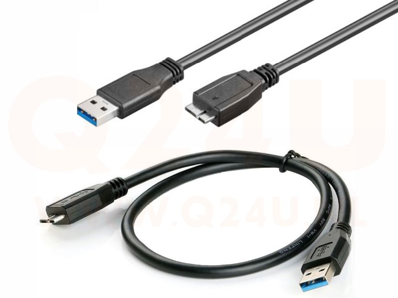 USB3.0 oplaad - data kabel - 150cm - zwart