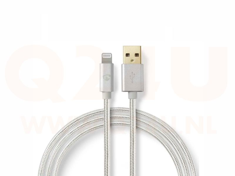 Apple USB - lightning kabel, 2 meter - grijs
