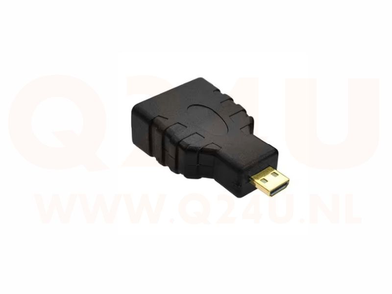 Micro HDMI male naar HDMI female adapter (4K)