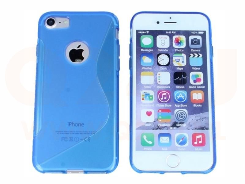 S Line Gel Silicone Case iPhone 7/8 Plus blauw