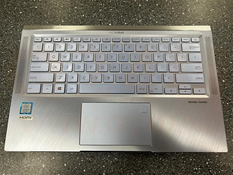 Asus Zenbook UX431 top case - C shell - US toetsenbord - gebruikt