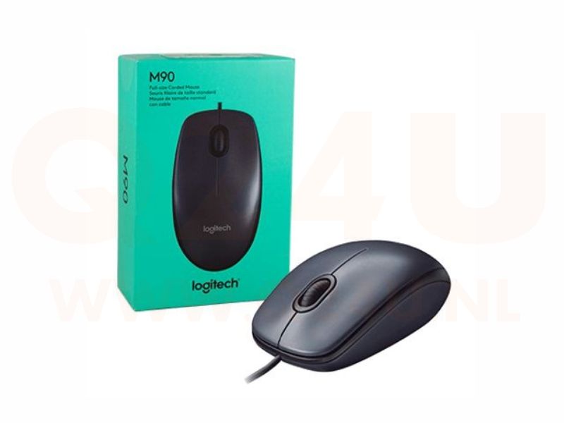 Logitech M90 USB muis zwart
