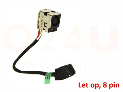 HP DC Jack 4.5 x 3.0 mm, 8 pin, CBL00380-0200