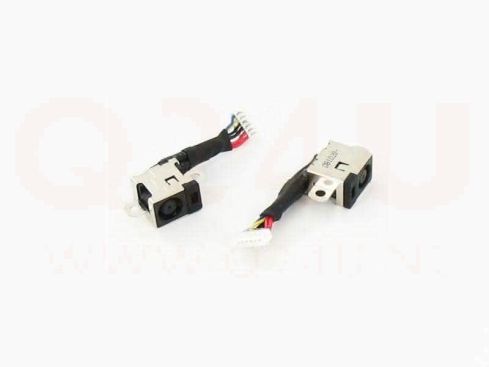 Compaq, HP DC Jack 7.4 x 5 mm, - 6 pin