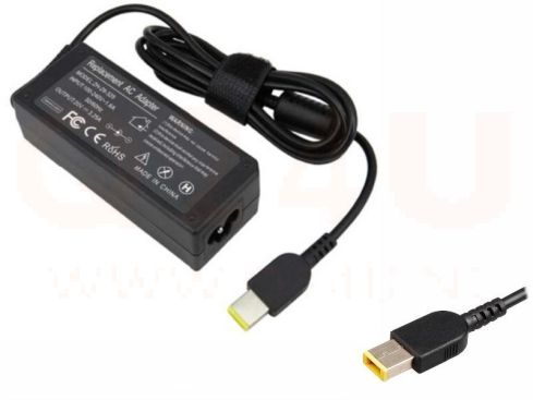 Q24U - OEM, Lenovo laptop oplader 20v, 4.5a - rechthoek