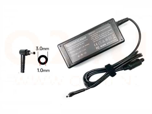 Q24U - OEM laptop oplader 19v 3.42a - 65 watt - 3.0 x 1.0 mm