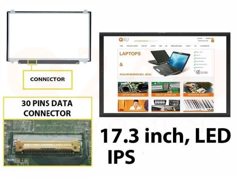 Scherm 17.3 inch, 1920 x 1080, B173HAN01.0 - Mat