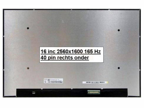 16 inch laptop scherm, 2560x1600, 165 Hz , mat, NE160QDM-NM1