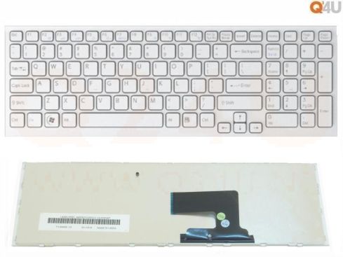 Sony vaio VPC-EE series laptop toetsenbord, US - wit - met frame