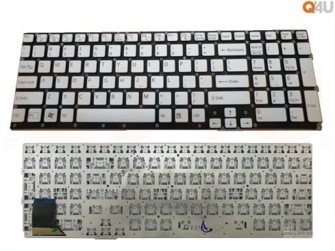 Sony Vaio VPC-SE series laptop toetsenbord, US - zilver