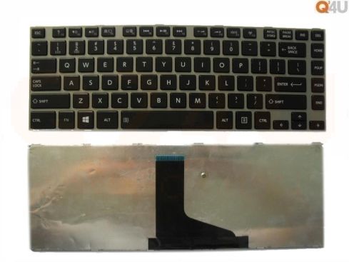 Toshiba Satellite M800 C800 L800 L830 M805 L805 series laptop toetsenbord, US - zwart