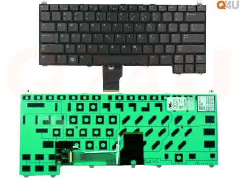 Dell Latitude E4200 series laptop toetsenbord, US - zwart - met licht