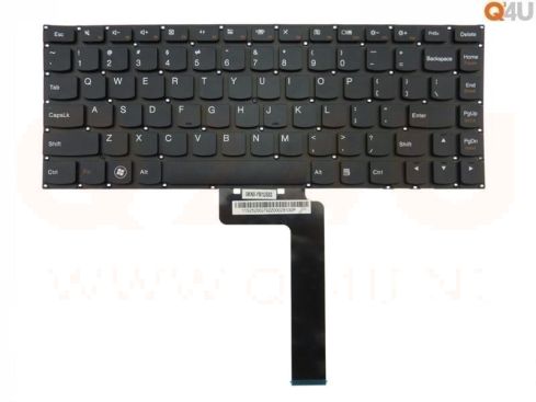 Lenovo IdeaPad U300 U300e U300s laptop toetsenbord, US - zwart - zonder licht