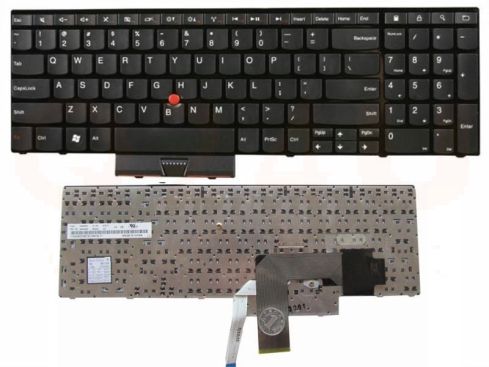 Lenovo Thinkpad Edge E520 520S E525 series laptop toetsenbord, US - zwart - met pointer
