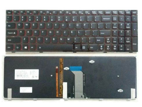 Lenovo IdeaPad Y500 series laptop toetsenbord, US - zwart - met rood licht