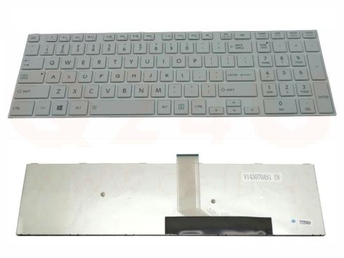Toshiba Satellite L50 L50-A L50D series laptop toetsenbord, US - wit - met frame