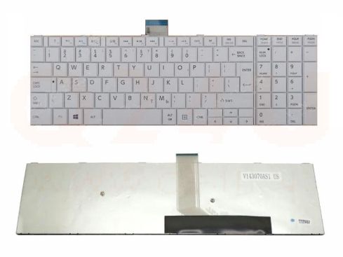 Toshiba Satellite L50 L50-A L50D series laptop toetsenbord, US - wit