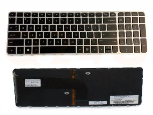 HP ENVY M6 series series toetsenbord, US - zwart - met licht - zilver frame