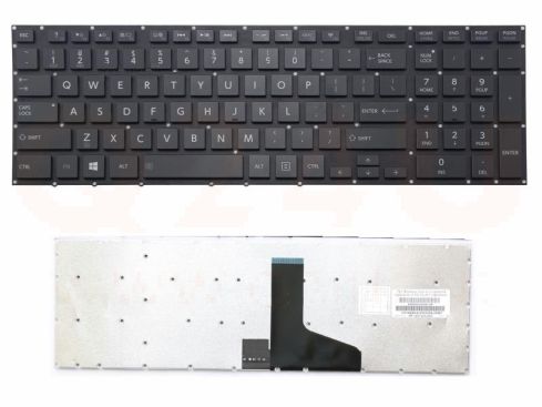 Toshiba Satellite P50-A P50-B P50T P50T-A P70-A P75-A laptop toetsenbord, US - zwart
