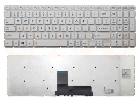 Toshiba Satellite L50-B L50D-B L50DT-B series laptop toetsenbord, US - wit