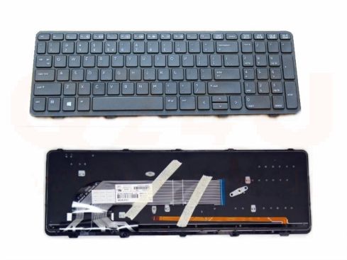 HP ProBook 450 455 G0 G1 series laptop toetsenbord, US - zwart - met licht