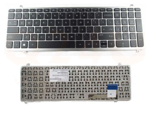 HP Envy TouchSmart M6-k series laptop toetsenbord, US - zwart - zilver frame