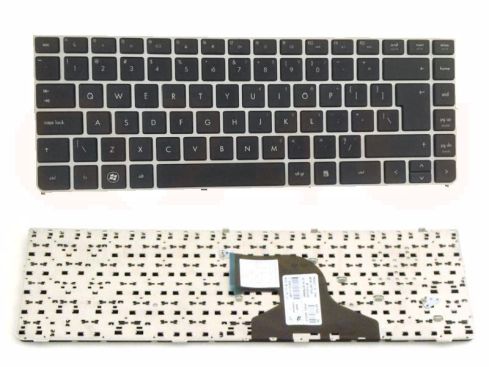 HP Probook 4330s 4331s series laptop toetsenbord, US - zwart - zilver frame