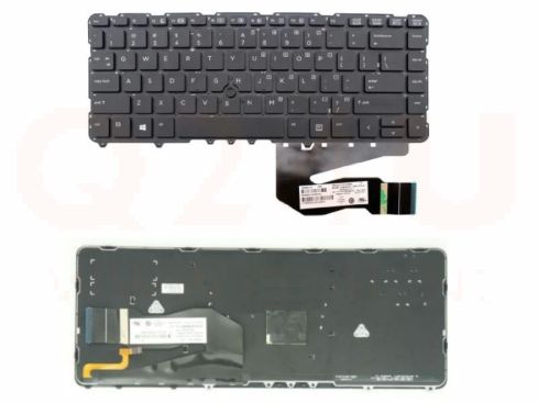 HP EliteBook 840 850 G1 840 G1 G2 laptop toetsenbord, US - zwart - met licht