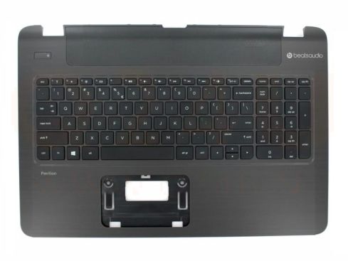 HP Pavilion 15-p series laptop top case , US - zwart - zonder touchpad