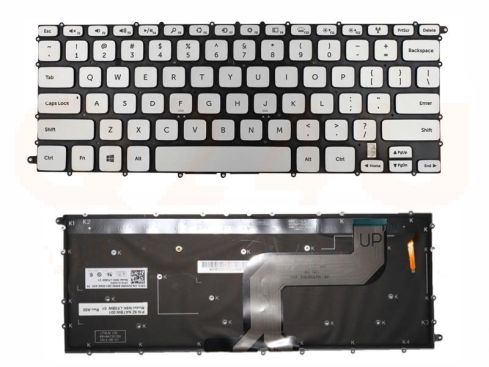 Dell Inspiron 14 7000 series laptop toetsenbord, US - zilver
