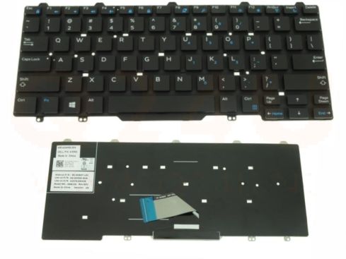Dell Latitude 3340 E5450 E7450 laptop toetsenbord, US - zwart