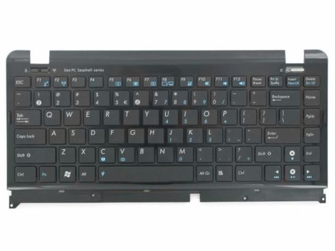 Asus eeePC 1215n series laptop top case toetsenbord, US - zwart